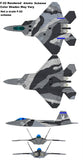 T-One Models 2.7meter F22 Raptor