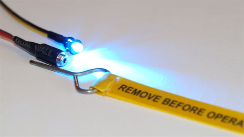 Pin flag switch and Bright Blue LED for Smart Bus, Smart Switch, Hidden switch, Power Bus or Smart-Fly.